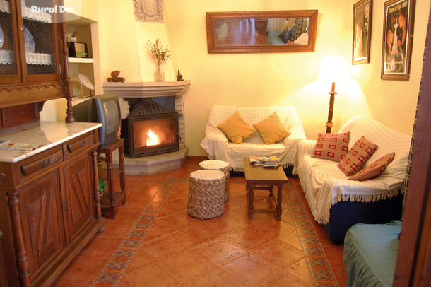 Sala de estar  de la casa rural Casita del Tío Tánganas