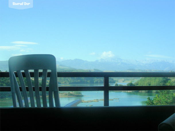 Vista desde salón de la casa rural La Pardela