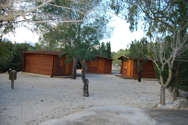 CABAÑAS de la casa rural Althaia