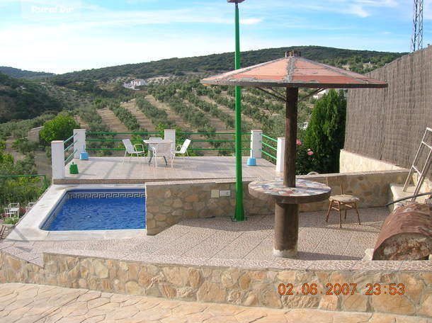  terrazas y piscinas de la casa rural Casa Crespo