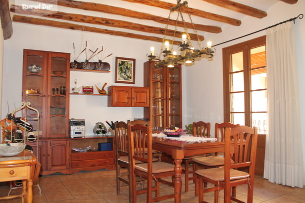 Comedor de la casa rural La posada de caseres