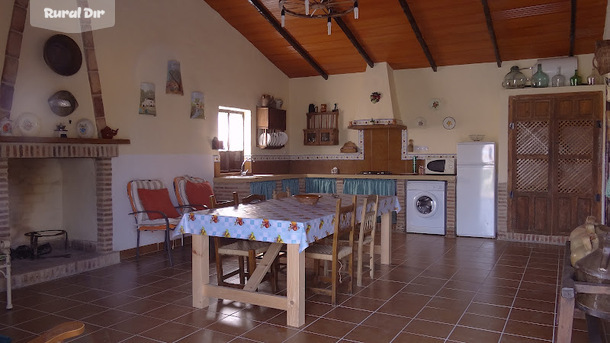 Salón comedor-cocina de la casa rural Casa rural huerta la lapa