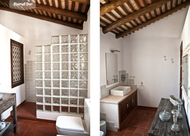 Cuarto de baño de la casa rural Cartojal Rural - La Suite