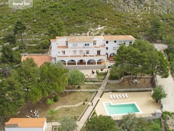 Foto aerea de la casa rural Casa El Somni.Apartamentos turísticos.