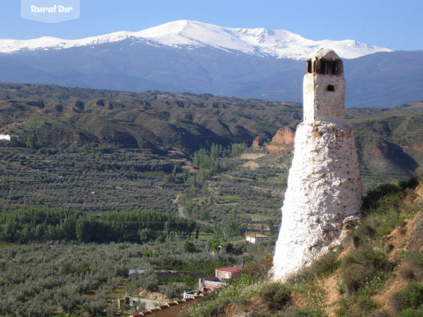 Vistas de  Sierra Nevada de la casa rural Casa cueva Lopera