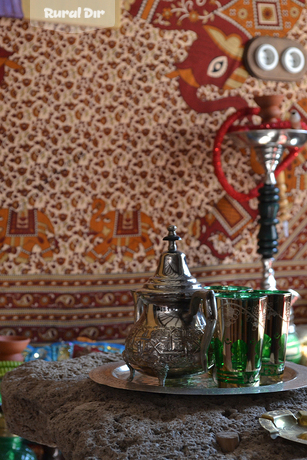 Rincón árabe salón del té de la casa rural Casa El Zurreón