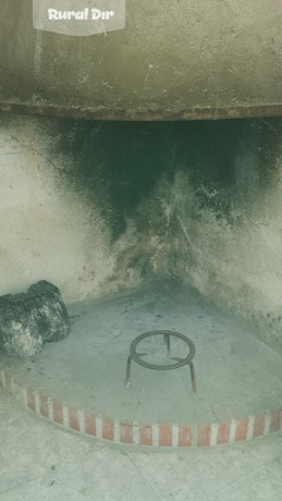 Chimenea en el salón grande de la casa rural Casa Rural Albox Almeria