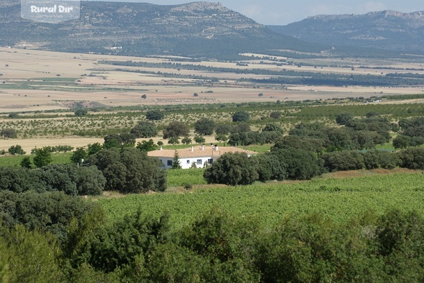 Vista desde la sierra de la casa rural Hotel rural Finca El Romeral