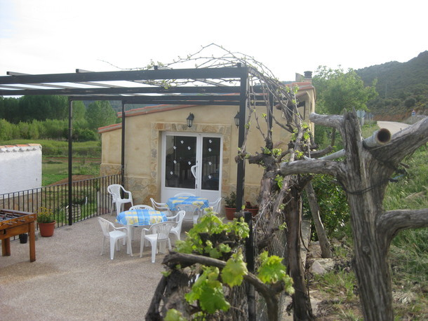 TERRAZA  de la casa rural LA SOLANA