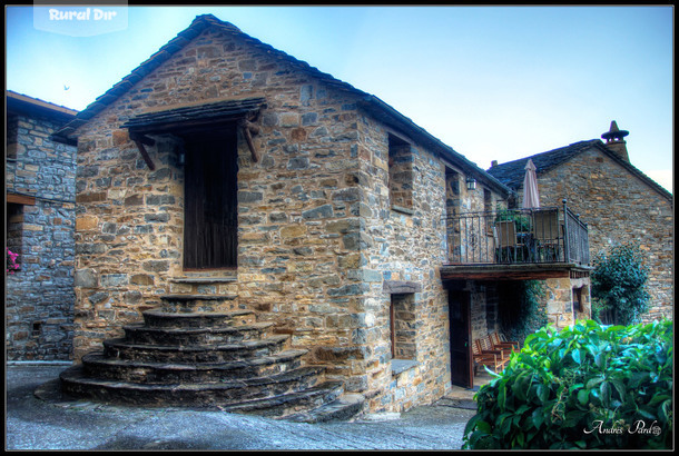 Vista desde la era. de la casa rural La Borda de Mery