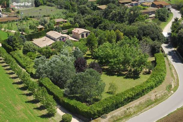 vista aeria de la casa rural El moli de siurana