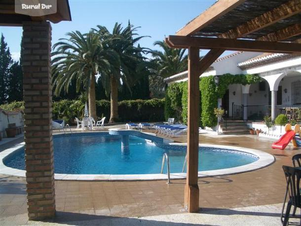 Zona Piscina, Solarium, Barbacoa.. de la casa rural Finca Cabrera -Motril, Costa tropical-