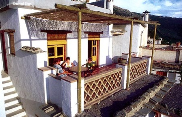 Terraza Casa de la Luz Bubion de la casa rural Casa de la Luz