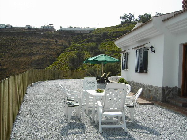 terraza de la casa rural Mirador de Cómpeta