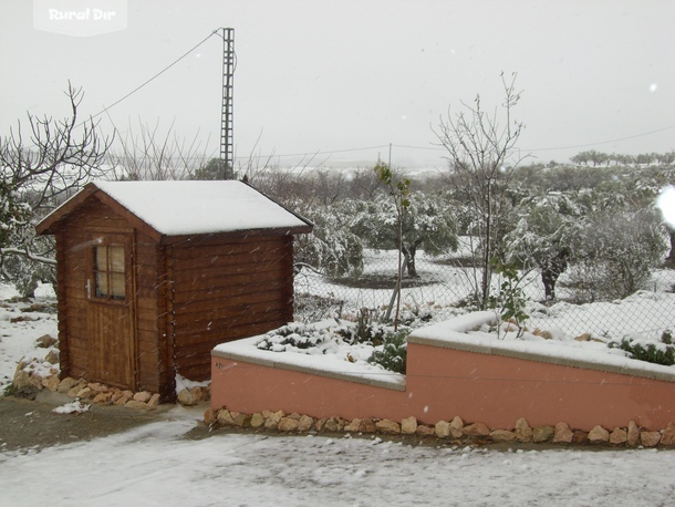 La Costereta Nevada de la casa rural Finca la costereta.