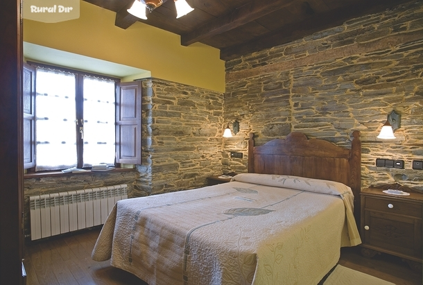 habitación de la casa rural A Casoa