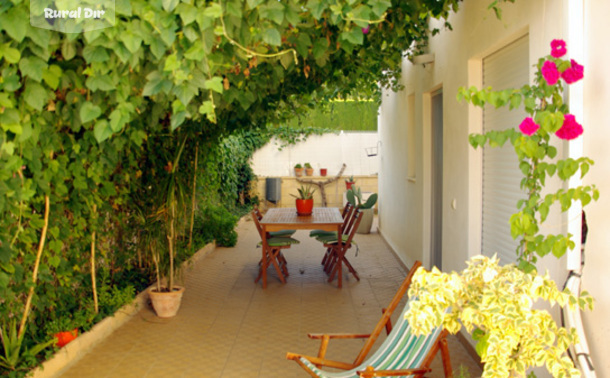 terraza de la casa rural Chulillaslow