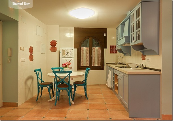 Cocina de la casa rural El Rapallo