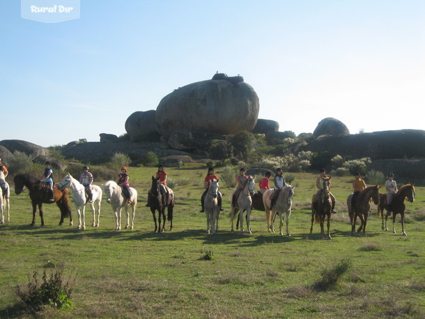 Paraje Los Barruecos de la actividad rural Rutas a caballo