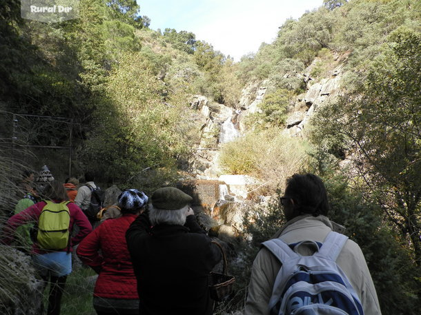 cascada en regato de la media fanega de la actividad rural Senderismo interpretativo